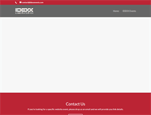 Tablet Screenshot of idexxevents.com